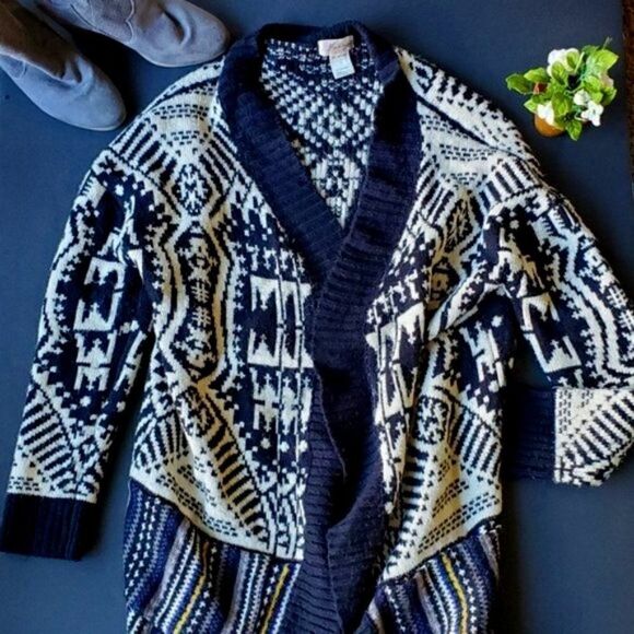 💍Freeway Flyaway Aztec Cardigan - Picture 1 of 8